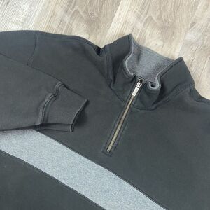 Eddie Bauer Men's 3XL XXXL Gray Quarter Zip Pullover‎ Sweater Cozy Warm